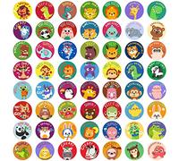 1000 PCS Motivational Stickers for Kids,56 Animals Cartoon Designs,Teacher Rewards Stickers,potty trainning Stickers,Encouraging Stickers,Incentive Stickers,1 Inch Round Animal Stickers