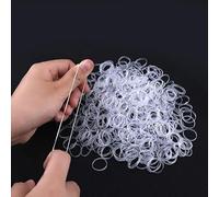 1000 PCS of Mini Clear Elastic Hair Bands for Women, Boys Hair Elastics for Women, Elastic Bands to Beautify Your Hair, Colorful Rubber Bands for Hair Braiding, Wedding Hairstyle