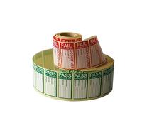 1000 PCS Pass & 200 PCS Fail 25x50mm Pat Testing Label, Pass Pat Test Stickers Fail Pat Testing Labels