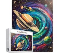1000 pcs Piece Jigsaw Puzzles for Adults Color Puzzle Planet Pattern Design, Piece Puzzle Educational Games, DIY Adult Crafts Gift Box Packaging, Beautiful Decoration Gifts for Women, 75x50cm,Model518