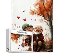 1000 pcs Piece Jigsaw Puzzles for Adults Couple Puzzle Couples Pattern Design, Piece Puzzle Educational Games, DIY Adult Crafts with Gift Box Packaging, Beautiful Decoration, Gifts, 75x50cm, Model890