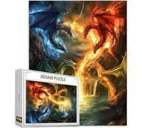 1000 pcs Piece Jigsaw Puzzles for Adults Dragon Puzzle Fantasy Pattern Design, Piece Puzzle Educational Games, DIY Adult Crafts with Gift Box Packaging, Beautiful Decoration, Gifts, 75x50cm, Model722