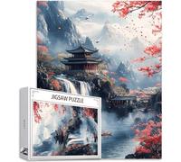 1000 pcs Piece Jigsaw Puzzles for Adults Japan Puzzle Landscape Pattern Design, Piece Puzzle Educational Games, DIY Adult Crafts with Gift Box, Beautiful Decoration, Gifts for Women, 75x50cm, Model788