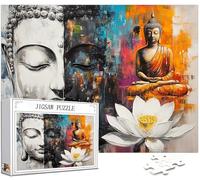 1000 pcs Piece Jigsaw Puzzles for Adults Zen Puzzle Stone Statue Pattern Design, Piece Puzzle Educational Games, DIY Adult Crafts with Gift Box, Beautiful Decoration, Gifts for Women, 75x50cm,Model227