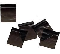 1000 Pcs Plain Black Bags, Resealable Zip Lock Bags, Suitable For Snacks, Nuts, Seeds, Candy, Food Storage Package Pouches, For Travel, Storage (Black Color 40cm) (500)