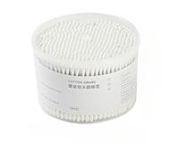 1000 Pcs Plastic-Free Cotton Buds, Pure Cotton Tips and Wooden Sticks, Soft-Tip Hypoallergenic Swabs for Ears, Eyes and Makeup