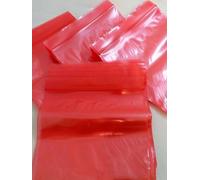 1000 Pcs Plastic Zipper Bags, Clear Poly Bag, Resealable Zip Lock Bags, Suitable For Snacks, Nuts, Seeds, Candy, Food Storage Package Pouches, For Travel, Storage (Red Color 2.25", 5.7cm)