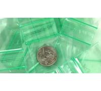 1000 Pcs Plastic Zipper Bags, Clear Poly Bag, Resealable Zip Lock Bags, Suitable For Snacks, Nuts, Seeds, Candy, Food Storage Package Pouches, For Travel, Storage (Green Color 2.25", 5.7cm) (200)