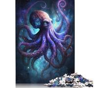 1000 Pcs Puzzle Adult Jigsaw Galaxy Octopus Jigsaw Puzzle Challenge Family Game Puzzles High Difficulty Game 1000pcs (75x50cm)