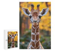 1000 PCS Puzzle For Adults Adorable Giraffe Portrait Jigsaws for Adults Puzzle Enhance Memory Fun Activities at Home for Is Ideal As A Gift 1000 PCS