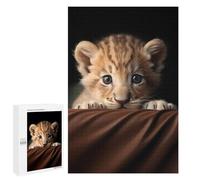 1000 PCS Puzzle for Adults Adorable Lion Cub Portrait Puzzle For Teenagerss Improve Memory Fun Activities at Home Stress Reduction Gifts 1000 PCS