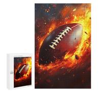 1000 PCS Puzzle For Adults American Football Fire Jigsaws for Adults Relax Games Pattern Assembly Deal As Gifts for The Whole Family 1000 PCS