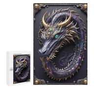 1000 PCS Puzzle For Adults Amethyst Dragon Lord Jigsaws for Adults Puzzle Improve Memory Wishlist with Santa Claus Stress Reduction Gifts 1000 PCS