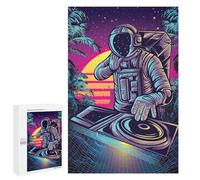 1000 PCS Puzzle For Adults Astronaut DJ in Space Adult Jigsaw Puzzle Anti-Stress Toys Enhance Memory Help The Brain Exercise 1000 PCS
