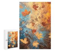 1000 PCS Puzzle For Adults Autumn Leaves Abstract Painting Puzzle For Teenagers Analysis And Logic Help The Brain Exercise Deal As Gifts for The Whole Family 1000 PCS