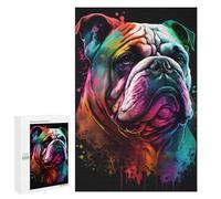 1000 PCS Puzzle For Adults Bulldog Style 2 Jigsaws for Adults Relax Games Pattern Assembly Deal As Gifts for The Whole Family 1000 PCS