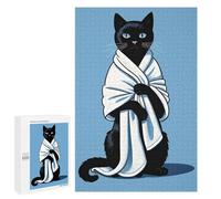 1000 PCS Puzzle For Adults Cat Bath Quirky Poster Jigsaws for Adults Puzzle Improve Memory Wishlist with Santa Claus Stress Reduction Gifts 1000 PCS