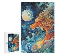 1000 PCS Puzzle for Adults Celestial Dragons Gaze Puzzle For Teenagerss Improve Memory Fun Activities at Home Stress Reduction Gifts 1000 PCS