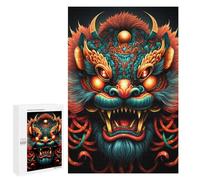 1000 PCS Puzzle for Adults Chinese Mythical Creature Art Print Puzzle For Teenagers Improve Memory Every Piece Is Unique - Learning Educational Toys 1000 PCS