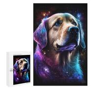 1000 PCS Puzzle for Adults Cosmic Golden Retriever Art Print Puzzle For Teenagers Improve Memory Every Piece Is Unique - Learning Educational Toys 1000 PCS