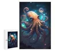 1000 PCS Puzzle for Adults Cosmic Octopus Art Print Puzzle For Teenagerss Improve Memory Fun Activities at Home Stress Reduction Gifts 1000 PCS