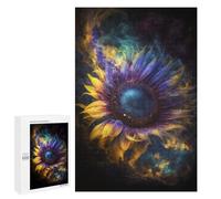 1000 PCS Puzzle For Adults Cosmic Sunflower Bloom-3 Jigsaws for Adults Puzzle Enhance Memory Fun Activities at Home for Is Ideal As A Gift 1000 PCS