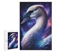 1000 PCS Puzzle for Adults Cosmic Swan Art Print-17 Puzzle For Teenagerss Improve Memory Fun Activities at Home Stress Reduction Gifts 1000 PCS