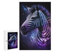 1000 PCS Puzzle For Adults Cosmic Zebra Art Print-4 Jigsaws for Adults Puzzle Enhance Memory Fun Activities at Home for Is Ideal As A Gift 1000 PCS