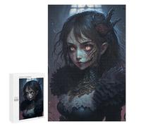 1000 PCS Puzzle For Adults Dark Gothic Portrait Jigsaw for Adults Relax Games Staycation Kill Time Deal As Gifts for The Whole Family 1000 PCS