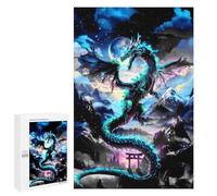 1000 PCS Puzzle For Adults Dragon Gateway Landscape Jigsaw for Adults Relax Games Staycation Kill Time Deal As Gifts for The Whole Family 1000 PCS