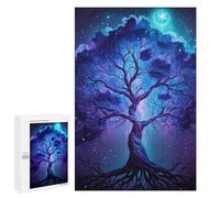 1000 PCS Puzzle for Adults Enchanted Celestial Tree Art Print Puzzle For Teenagers Improve Memory Every Piece Is Unique - Learning Educational Toys 1000 PCS