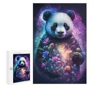 1000 PCS Puzzle For Adults Fantasy Panda with Flowers -1 Jigsaws for Adults Puzzle Enhance Memory Fun Activities at Home for Is Ideal As A Gift 1000 PCS