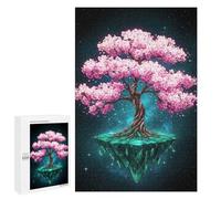 1000 PCS Puzzle For Adults Floating Cherry Blossom Tree Jigsaws for Adults Relax Games Pattern Assembly Deal As Gifts for The Whole Family 1000 PCS