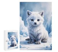 1000 PCS Puzzle For Adults FOX Cub Watercolor Jigsaws for Adults Relax Games Pattern Assembly Deal As Gifts for The Whole Family 1000 PCS