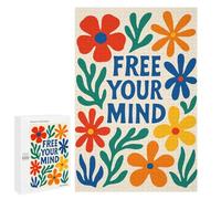 1000 PCS Puzzle for Adults Free Your Mind Floral Art Puzzle For Teenagers Improve Memory Every Piece Is Unique - Learning Educational Toys 1000 PCS