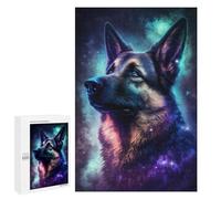 1000 PCS Puzzle For Adults Galactic Dog Portrait -6 Jigsaws for Adults Puzzle Improve Memory Wishlist with Santa Claus Stress Reduction Gifts 1000 PCS