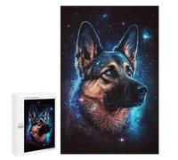 1000 PCS Puzzle for Adults Galactic German Shepherd Art Print -5 Puzzle For Teenagerss Improve Memory Fun Activities at Home Stress Reduction Gifts 1000 PCS