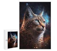 1000 PCS Puzzle for Adults Galactic Lynx Portrait-3 Puzzle For Teenagerss Improve Memory Fun Activities at Home Stress Reduction Gifts 1000 PCS