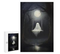 1000 PCS Puzzle for Adults Ghostly Swing in Moonlight Puzzle For Teenagerss Improve Memory Fun Activities at Home Stress Reduction Gifts 1000 PCS