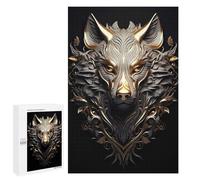 1000 PCS Puzzle For Adults Golden Fox Surreal 3D Jigsaws for Adults Puzzle Enhance Memory Fun Activities at Home for Is Ideal As A Gift 1000 PCS
