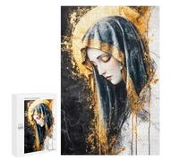 1000 PCS Puzzle For Adults Golden Virgin Mary Jigsaw for Adults Relax Games Staycation Kill Time Deal As Gifts for The Whole Family 1000 PCS