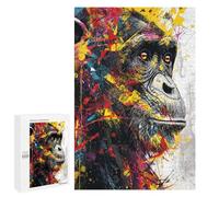 1000 PCS Puzzle For Adults Gorilla Pop Art Print Puzzle For Teenagers Analysis And Logic Help The Brain Exercise Deal As Gifts for The Whole Family 1000 PCS