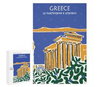 1000 PCS Puzzle For Adults Greece Le Parthenon Jigsaws for Adults Puzzle Improve Memory Wishlist with Santa Claus Stress Reduction Gifts 1000 PCS