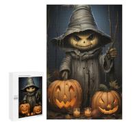 1000 PCS Puzzle for Adults Halloween Pumpkin Witch Scene Puzzle For Teenagers Improve Memory Every Piece Is Unique - Learning Educational Toys 1000 PCS