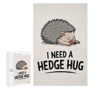 1000 PCS Puzzle For Adults Hedgehog Needs A Hug Jigsaws for Adults Relax Games Pattern Assembly Deal As Gifts for The Whole Family 1000 PCS