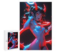 1000 PCS Puzzle For Adults Hot Devil Anime Girl Jigsaws for Adults Puzzle Enhance Memory Fun Activities at Home for Is Ideal As A Gift 1000 PCS