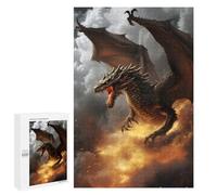 1000 PCS Puzzle For Adults Inferno Dragon Jigsaw for Adults Relax Games Staycation Kill Time Deal As Gifts for The Whole Family 1000 PCS