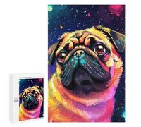 1000 PCS Puzzle For Adults Inspiring Pug Pixel Art Jigsaw for Adults Relax Games Staycation Kill Time Deal As Gifts for The Whole Family 1000 PCS