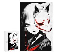 1000 PCS Puzzle For Adults Japan Mask Jigsaws for Adults Relax Games Pattern Assembly Deal As Gifts for The Whole Family 1000 PCS