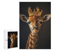 1000 PCS Puzzle For Adults Little Giraffe King Jigsaw for Adults Relax Games Staycation Kill Time Deal As Gifts for The Whole Family 1000 PCS